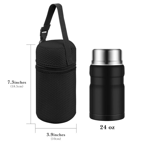Linkidea Portable Food Jar Carrier Tote Bag with Hand Strap
