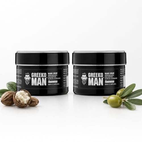 Trichup Beard Cream for Men, Natural Moisturizing Styling Cream, Pack of 2