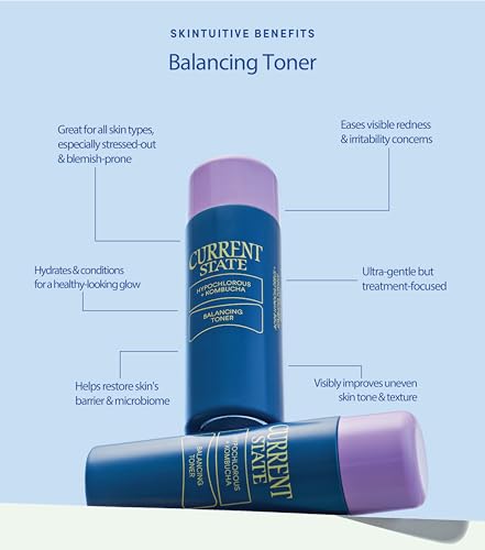 Hypochlorous Acid & Kombucha Balancing Toner for Sensitive Skin - Vegan, Fragrance-Free, 4 Fl Oz