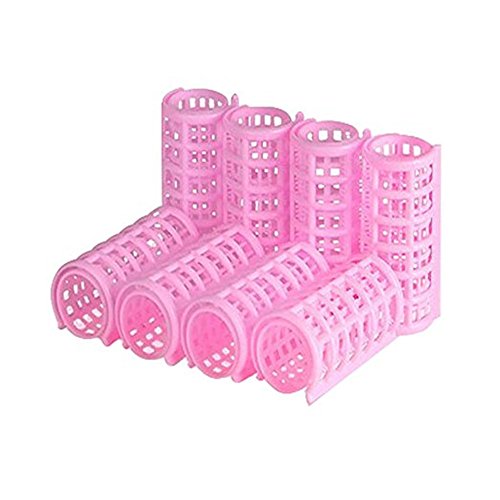 8 Pcs Plastic Hair Curlers for Women and Ladies - Salon & Home Use