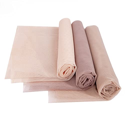 Swiss Lace for Wig Making - 1 Yard Transparent, Skin Tone Suitable
