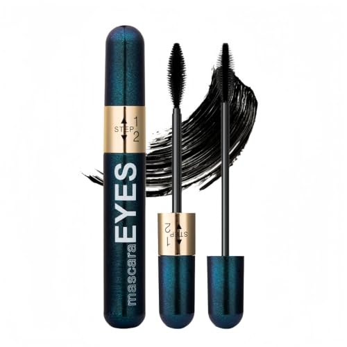 Dual-Effect Waterproof Black Mascara for Length & Volume