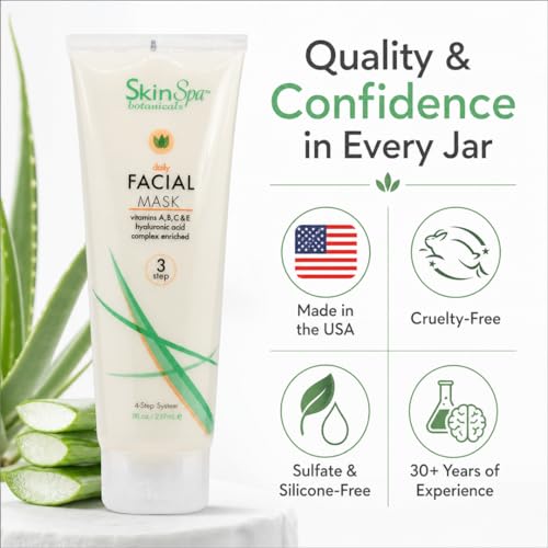 SkinSpa Bentonite Clay Face Mask for Deep Pore Detox & Hydration, 8 oz