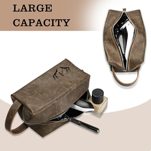 Personalized Engraved Initial Toiletry Bag for Travel - Size S