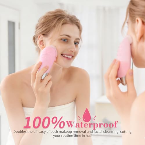 Rechargeable Silicone Facial Cleansing Brush - 5 Modes & Waterproof