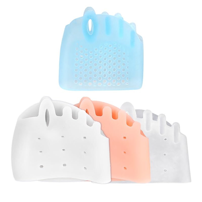 Silicone Toe Separators for Foot Alignment & Pain Relief - 4 Pairs, Breathable & Soft for Men and Women