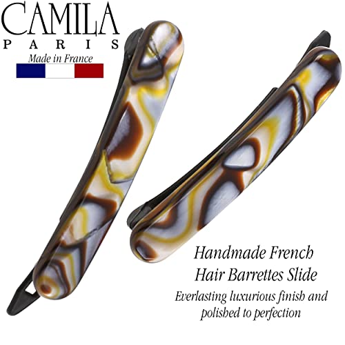 Camila Paris Onyx 1.75" French Hair Barrette Clip for Women