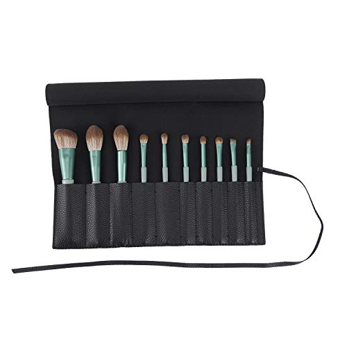 Bird&Fish Roll-Up Makeup Brush Case - Travel Cosmetic Storage Organizer