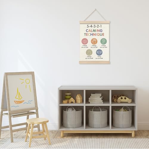 Mental Health Calming Corner Wall Art - 12x16 Canvas Decor