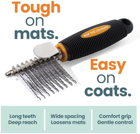 Emergency Dematter Cream & Rake Brush Bundle | At-Home Mat Relief for Goldendoodles, Poodles & Doodles