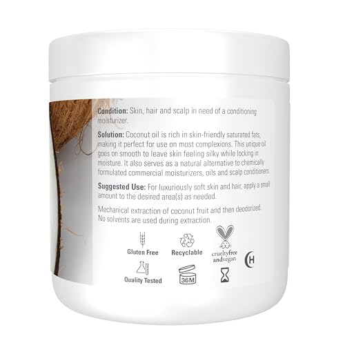 NOW Foods Coconut Oil 7 Fl Oz (Pack of 2) - Revitalizing Moisturizer for Skin & Hair