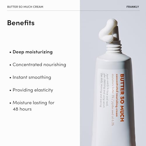 FRANKLY Butter So Much Cream, Intense Moisturizer for Dry Skin, 1.01 Fl Oz