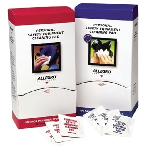 Allegro Industries 3001 Alcohol-Free Respirator Wipes, 5" x 8" (100 Pack)
