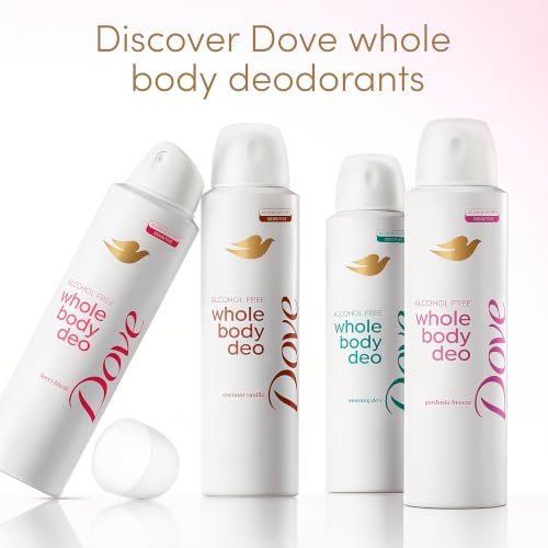 Dove Coconut Vanilla Alcohol-Free Whole Body Deodorant Spray, 4 oz