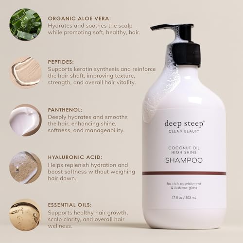Deep Steep Nourishing Volume Shampoo 17 oz - Sulfate-Free Vegan Formula