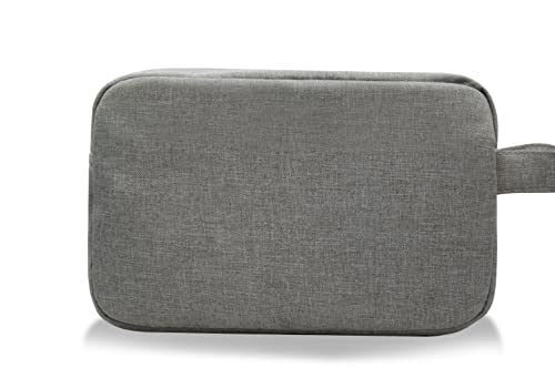 Avalanche Gray Dopp Kit Toiletry Bag - Durable Travel Organizer
