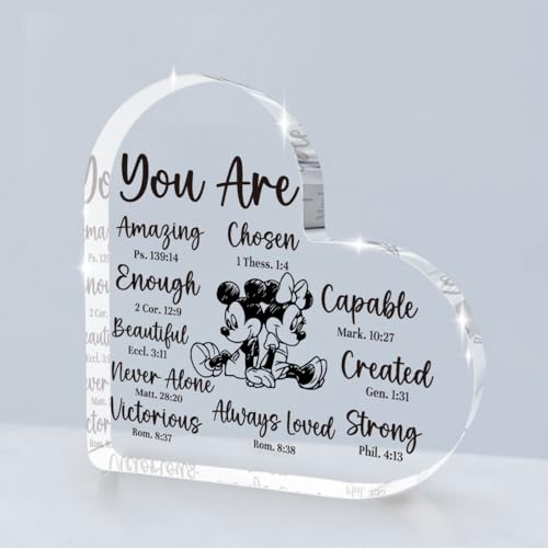 Cute Acrylic Mouse Desk Decor Gift for Women & Girls