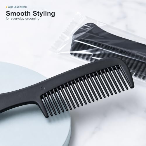 120 Disposable Black Hair Combs for Men and Women - Bulk Pack