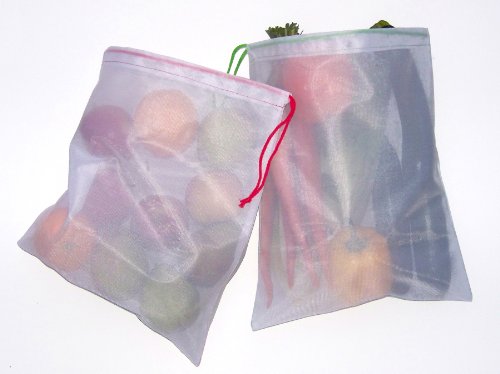 CYMA 6 Pack Reusable Mesh Produce Bags - Durable & Machine Washable