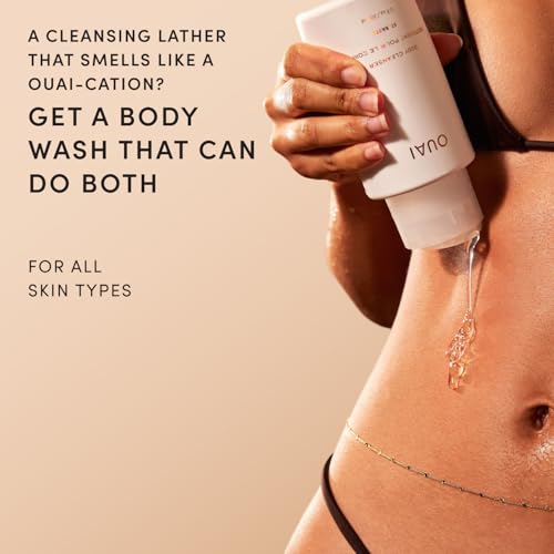 OUAI St. Barts Body Cleanser - Travel Size Hydrating Body Wash, 3 Fl Oz