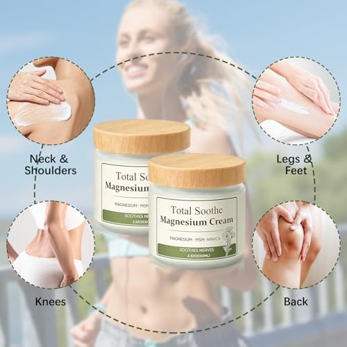 LHBMET Magnesium Cream with MSM & Arnica - Soothing Body Care (2PCS)