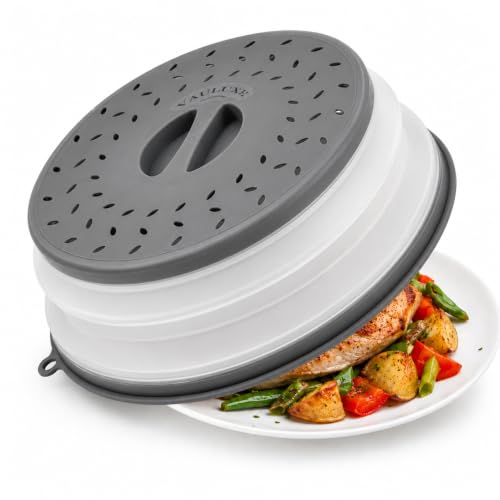 Collapsible 10.5" Silicone Microwave Splatter Cover - BPA-Free