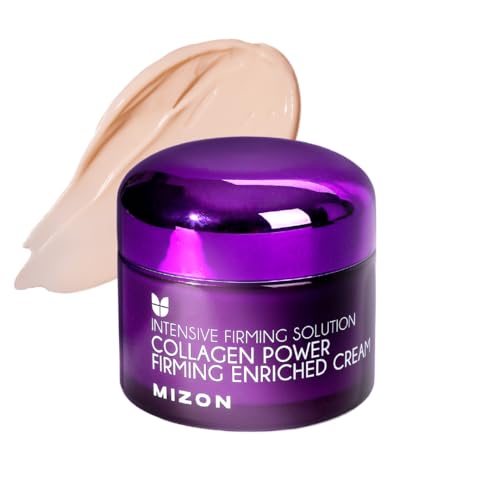 MIZON Collagen Power Firming Cream - Anti-Aging Moisturizer for Skin Elasticity, 1.69 Fl oz
