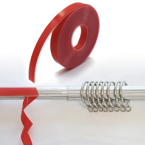 16.4 Ft Curtain Rod Tape for Smooth, Quiet Drapery Sliding