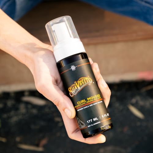 Suavecito Curl Mousse for Curls & Waves – Frizz Control, Sulfate-Free, 6 fl oz