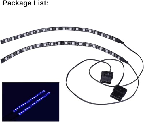 DS LED Purple UV Flexible Light Strip for PC Cases - Magnetic Design