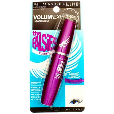 Maybelline New York Volum' Express The Falsies Flared Washable Mascara 0.17 Fl Oz Pack of 6, Blackest Black