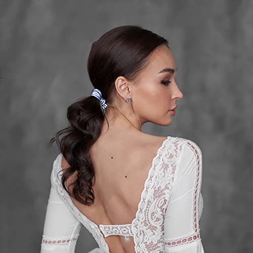 Navy Blue Bride Tribe Hair Accessories Set for Bachelorette & Wedding Gifts