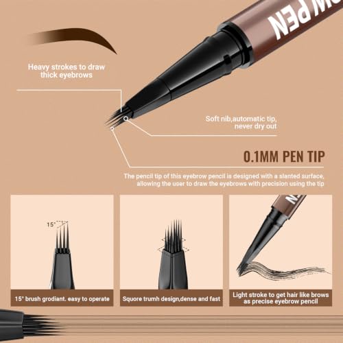iMethod 2-in-1 Eyebrow Pen & Eyeliner - Dark Brown AB02