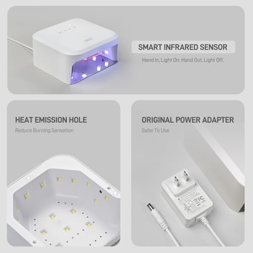 GAOY Professional UV LED Nail Lamp with Infrared Sensor and 3 Timers