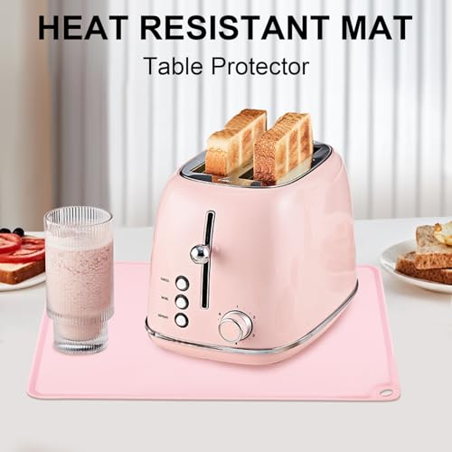 Pink Silicone Toddler Placemat - Non-Slip Food Mat for Dining