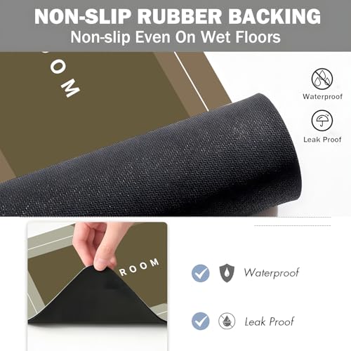 Diatomaceous Earth Bath Mat - Quick-Drying Non-Slip Rug 27.5" x 15.7"