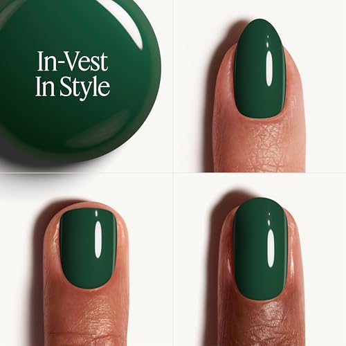 essie Gel Couture Long-Lasting Vegan Nail Polish, Green, 0.46 fl oz