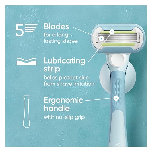 Gillette Venus Extra Smooth Razor for Women with 2 Refills & Shower Holder