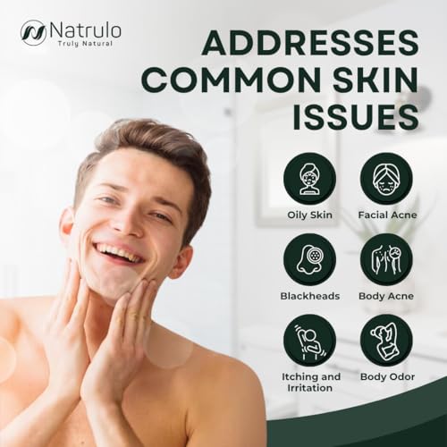 Natrulo Tea Tree Soap Bar for Face & Body - Natural Acne & Skin Irritation Relief