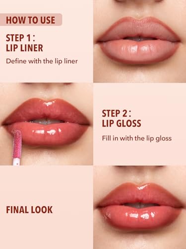 SHEGLAM 2-in-1 Lip Liner & Gloss Pen - Long Lasting Lip Combo