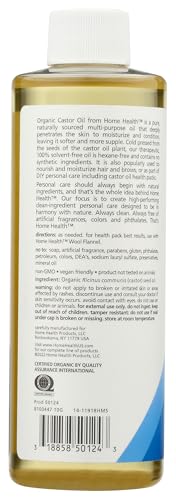 Home Health Castor Oil Cold Pressed, 8 Fl Oz - Nourishing Skin Care