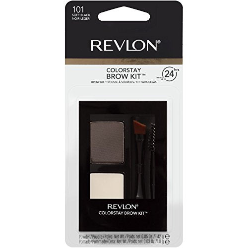 Revlon ColorStay Brow Kit - Longwear Powder, Pomade & Dual-Ended Brush