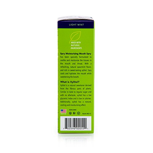 Spry Natural Xylitol Dry Mouth Spray, 4.5 fl. oz – Moisturizing Relief