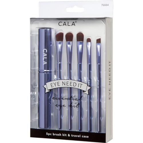 Cala Lavender Essential Eye Brush Set - 5 Brushes for Perfect Eye Makeup