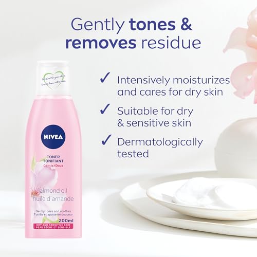 NIVEA Gentle Toner for Dry & Sensitive Skin, 6.8 Fl Oz