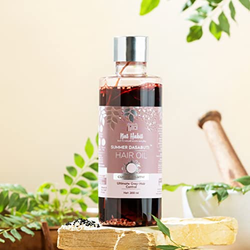Nat Habit Curry Sesame Hair Oil with 16 Herbs | 100ml