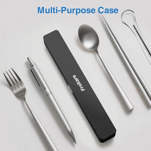 FreKare Aluminum Travel Toothbrush Case 4-Pack - Brushed Silver/Black/Pink/Blue