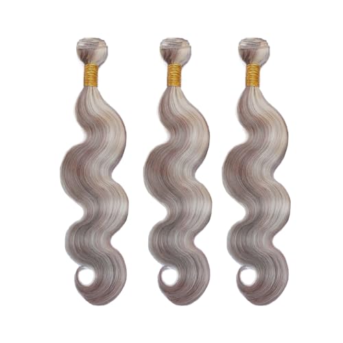 Aonbamds PGrey/613 Body Wave Hair Bundles - 26 Inch, 3 Pack