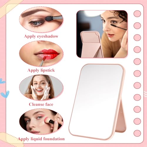 12 Pack Pink Spa Party Mirrors - Perfect for Sleepovers & Makeup