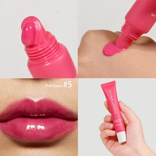 5PCS Lip Butter Balm Set - Hydrating, Nourishing Lip Gloss with Shea & Olive Oil